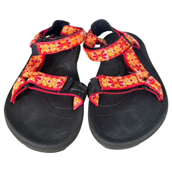 Teva 6471 Hurricane II Pink Orange Floral Strappy Sandals Women's Size 7 - Picture 7 of 8